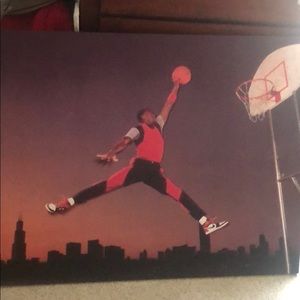 Michael Jordan canvas print 1980s